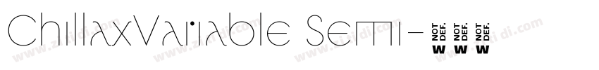 ChillaxVariable Semi字体转换